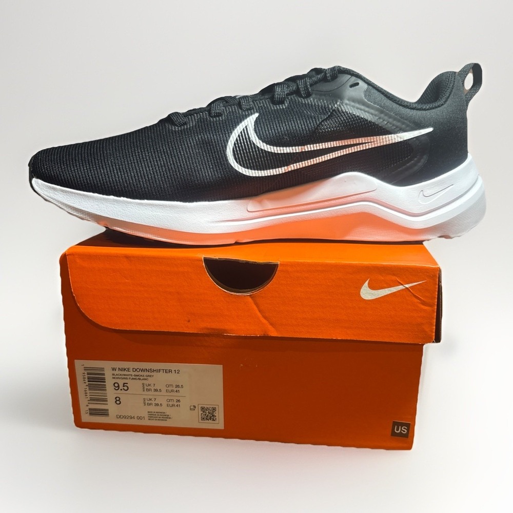 Nike Downshifter 12 Women's Size 9.5 Running Shoes  Black /White